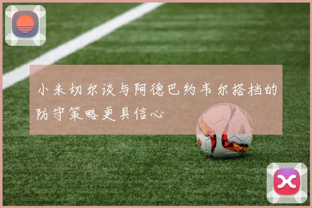小米切尔谈与阿德巴约韦尔搭档的防守策略更具信心
